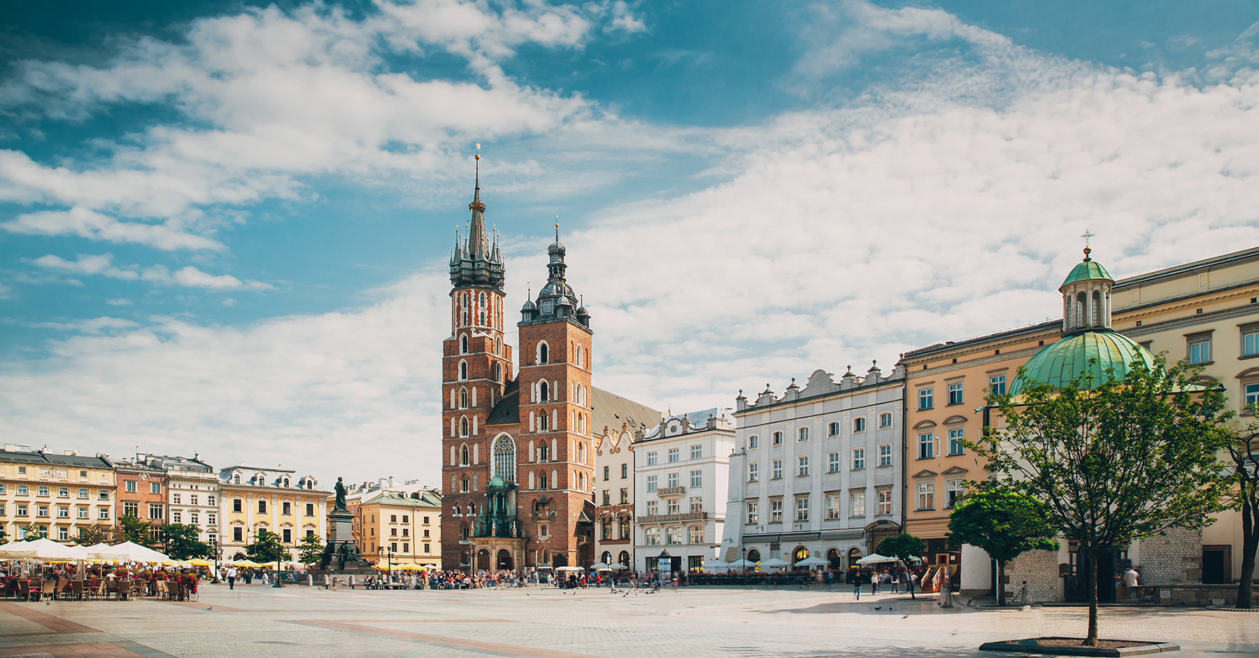 Torg i Krakow, Polen